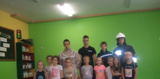 Wizyta strażaków z OSP w świetlicy