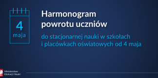 Organizacja nauczania w szkole od 4 maja 2021 r.