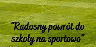 RODOSNY POWRÓT DO SZKOŁY NA SPORTOWO