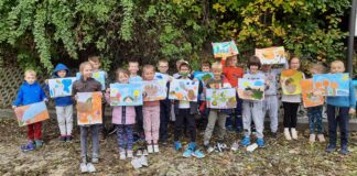 Kreatywne warsztaty w pracowni plastycznej Kratywnia. Klasa 1c