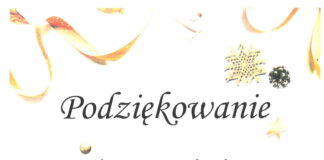 PODZIĘKOWANIA ZA GRUDNIOWE CIEPŁE SERCE