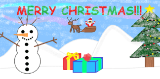 Konkurs informatyczny: „Najładniejsza kartka Bożonarodzeniowa”.