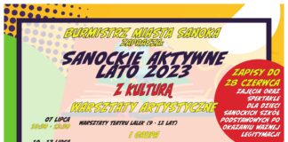 Burmistrz Miasta Sanoka zaprasza na „Sanockie Aktywne Lato”.