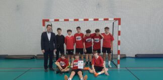 Turniej piłki nożnej halowej.