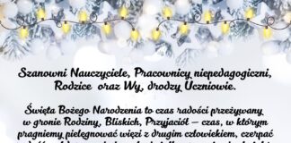 Życzenia z okazji świat Bożego Narodzenia.