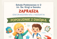 Dzieci przedszkolne wraz z Rodzicami zapraszamy na „Popołudnie z Dwójką”.