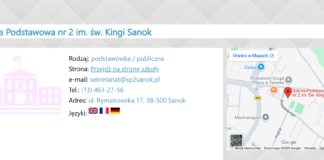 1 miejsce w Sanoku w Rankingu Szkół Podstawowych 2026